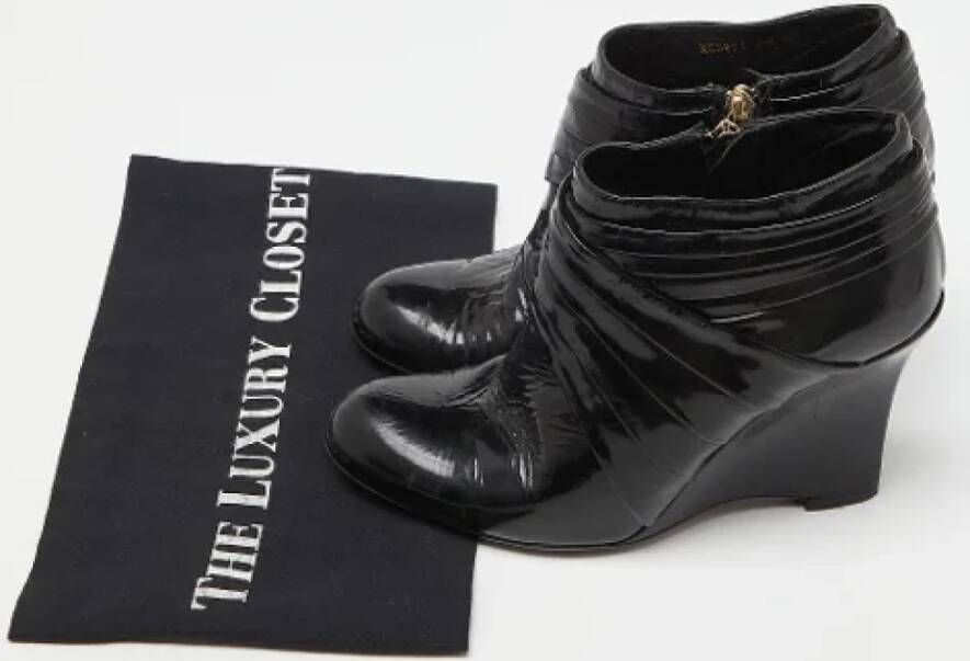Valentino Vintage Pre-owned Leather boots Black Dames