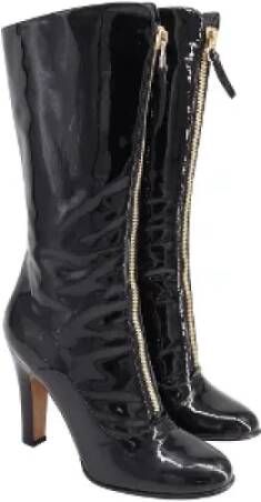 Valentino Vintage Pre-owned Leather boots Black Dames