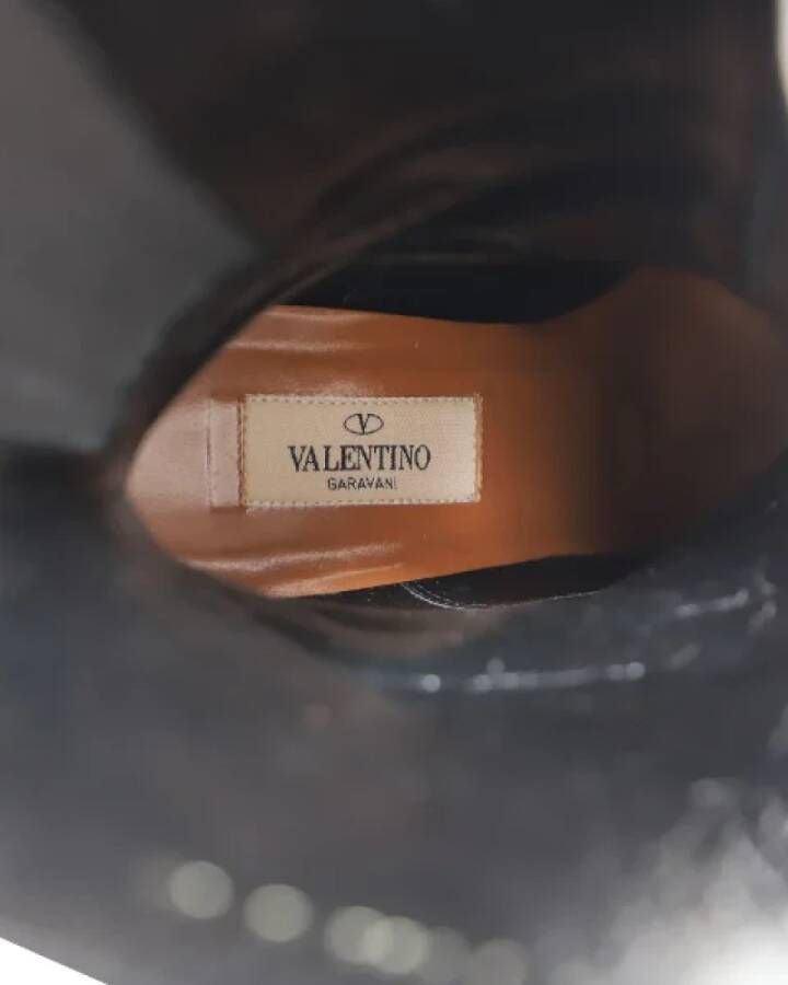 Valentino Vintage Pre-owned Leather boots Black Dames