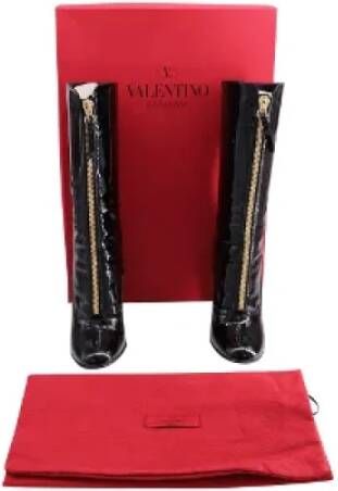 Valentino Vintage Pre-owned Leather boots Black Dames