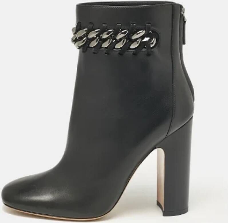 Valentino Vintage Pre-owned Leather boots Black Dames