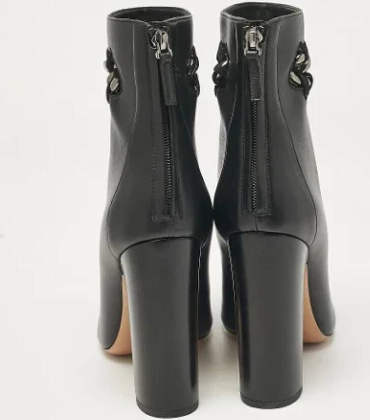 Valentino Vintage Pre-owned Leather boots Black Dames