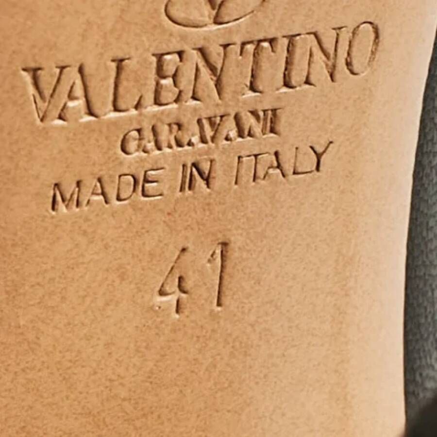Valentino Vintage Pre-owned Leather boots Black Dames