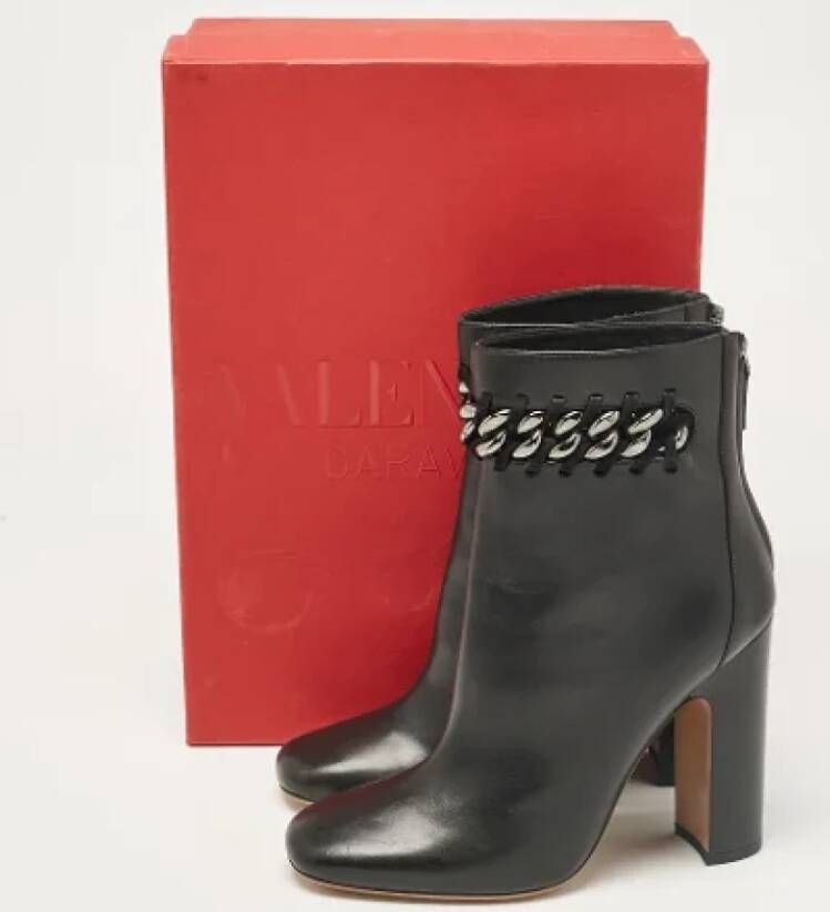 Valentino Vintage Pre-owned Leather boots Black Dames