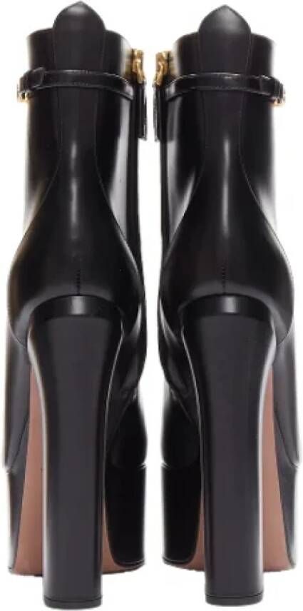 Valentino Vintage Pre-owned Leather boots Black Dames