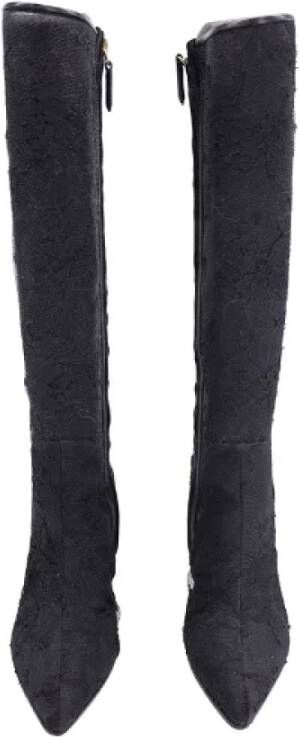 Valentino Vintage Pre-owned Leather boots Black Dames