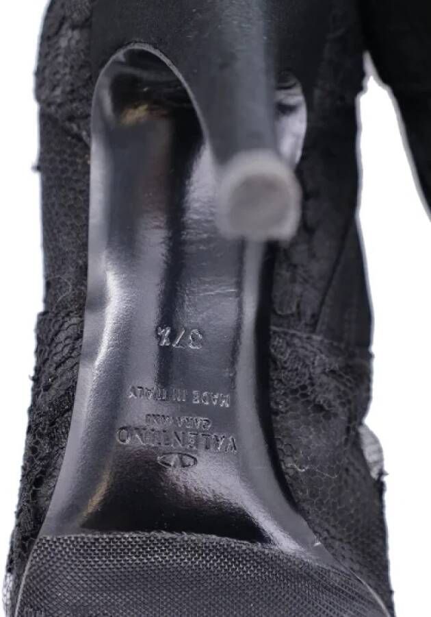 Valentino Vintage Pre-owned Leather boots Black Dames