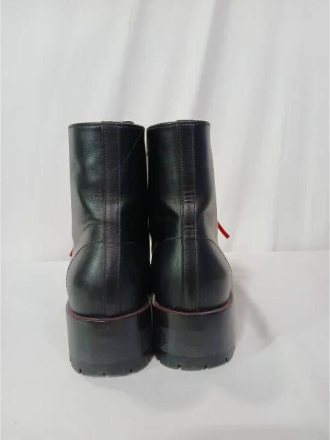 Valentino Vintage Pre-owned Leather boots Black Dames