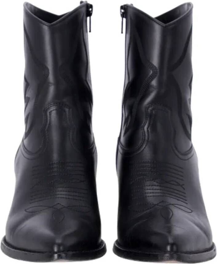 Valentino Vintage Pre-owned Leather boots Black Dames