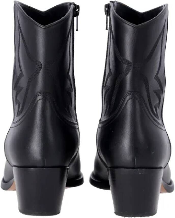 Valentino Vintage Pre-owned Leather boots Black Dames