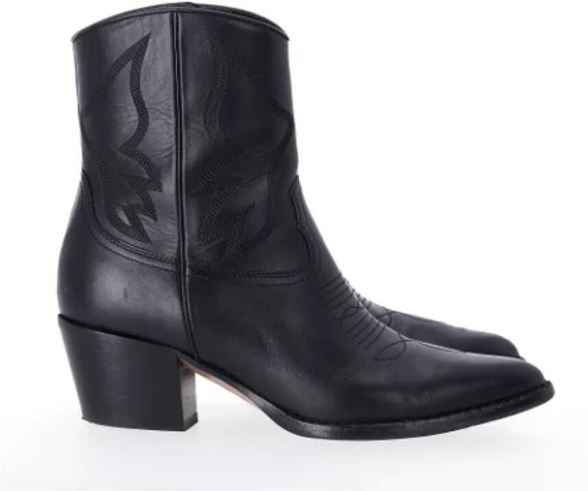 Valentino Vintage Pre-owned Leather boots Black Dames