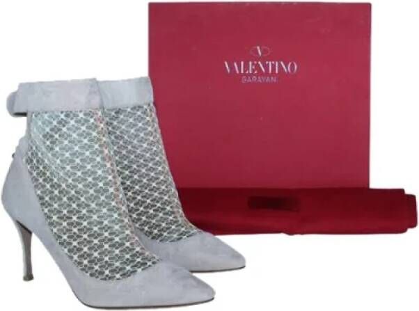 Valentino Vintage Pre-owned Leather boots Blue Dames