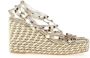 Valentino Vintage Pre-owned Leather espadrilles Beige Dames - Thumbnail 2