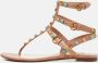 Valentino Vintage Pre-owned Leather flats Beige Dames - Thumbnail 2