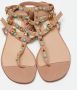 Valentino Vintage Pre-owned Leather flats Beige Dames - Thumbnail 3