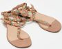 Valentino Vintage Pre-owned Leather flats Beige Dames - Thumbnail 4