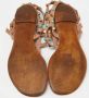 Valentino Vintage Pre-owned Leather flats Beige Dames - Thumbnail 6