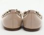 Valentino Vintage Pre-owned Leather flats Beige Dames - Thumbnail 5
