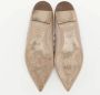 Valentino Vintage Pre-owned Leather flats Beige Dames - Thumbnail 6