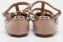 Valentino Vintage Pre-owned Leather flats Beige Dames - Thumbnail 5