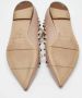 Valentino Vintage Pre-owned Leather flats Beige Dames - Thumbnail 6