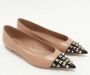 Valentino Vintage Pre-owned Leather flats Beige Dames - Thumbnail 4