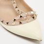 Valentino Vintage Pre-owned Leather flats Beige Dames - Thumbnail 8