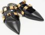 Valentino Vintage Pre-owned Leather flats Black Dames - Thumbnail 4