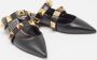 Valentino Vintage Pre-owned Leather flats Black Dames - Thumbnail 4