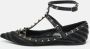 Valentino Vintage Pre-owned Leather flats Black Dames - Thumbnail 2