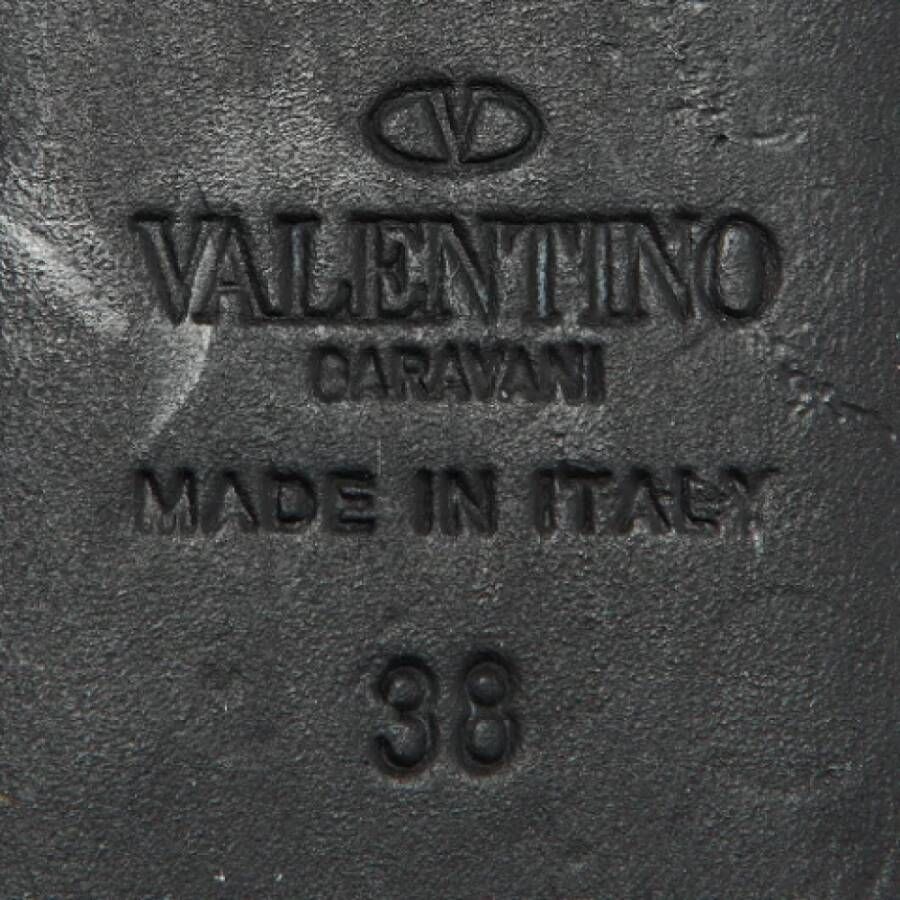 Valentino Vintage Pre-owned Leather flats Black Dames