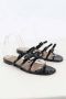 Valentino Vintage Pre-owned Leather flats Black Dames - Thumbnail 3
