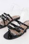 Valentino Vintage Pre-owned Leather flats Black Dames - Thumbnail 4