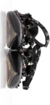 Valentino Vintage Pre-owned Leather flats Black Dames