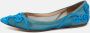 Valentino Vintage Pre-owned Leather flats Blue Dames - Thumbnail 2