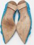 Valentino Vintage Pre-owned Leather flats Blue Dames - Thumbnail 6