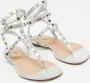 Valentino Vintage Pre-owned Leather flats Gray Dames - Thumbnail 4