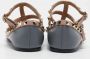 Valentino Vintage Pre-owned Leather flats Gray Dames - Thumbnail 5