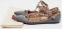 Valentino Vintage Pre-owned Leather flats Gray Dames - Thumbnail 7