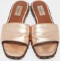 Valentino Vintage Pre-owned Leather flats Gray Dames - Thumbnail 3