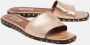 Valentino Vintage Pre-owned Leather flats Gray Dames - Thumbnail 4
