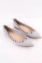 Valentino Vintage Pre-owned Leather flats Gray Dames - Thumbnail 3