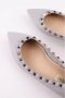 Valentino Vintage Pre-owned Leather flats Gray Dames - Thumbnail 6