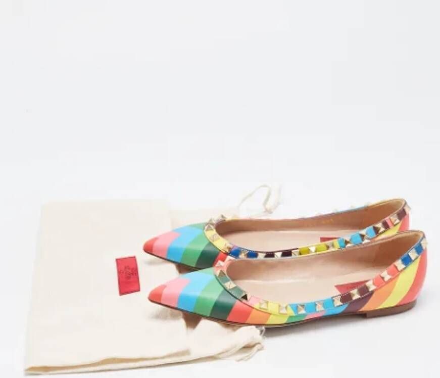 Valentino Vintage Pre-owned Leather flats Multicolor Dames