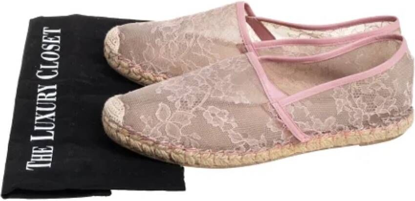 Valentino Vintage Pre-owned Leather flats Pink Dames
