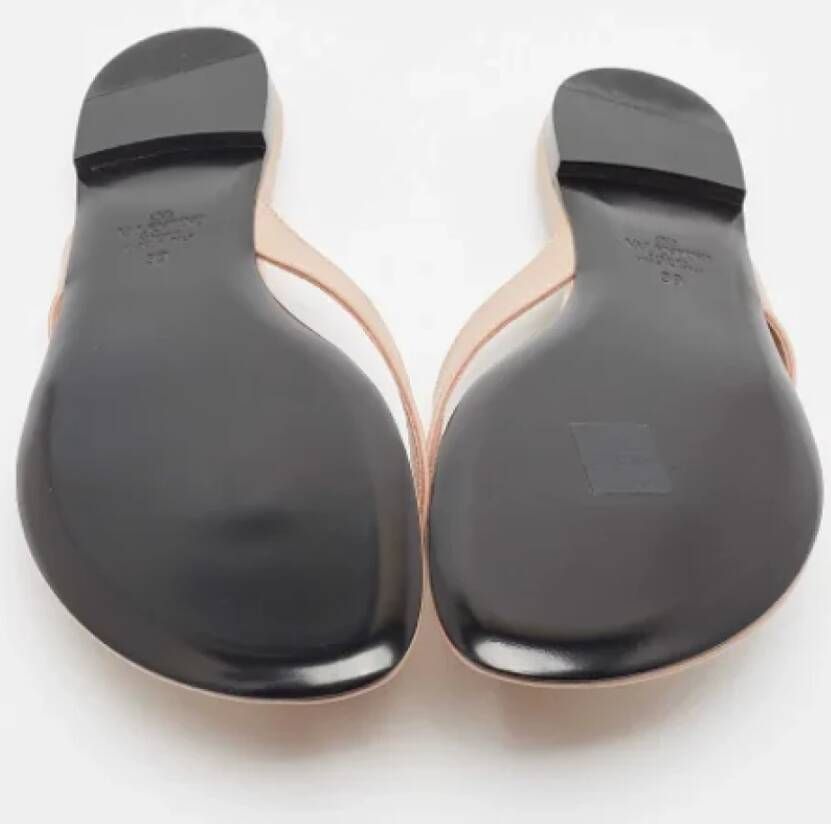 Valentino Vintage Pre-owned Leather flats Pink Dames