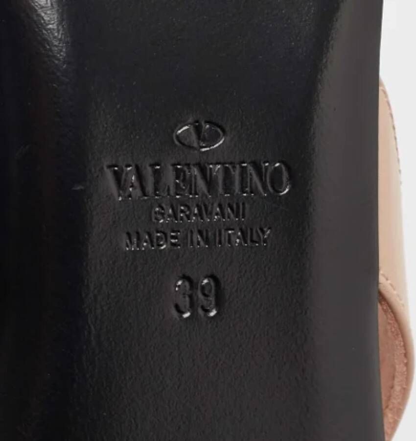 Valentino Vintage Pre-owned Leather flats Pink Dames