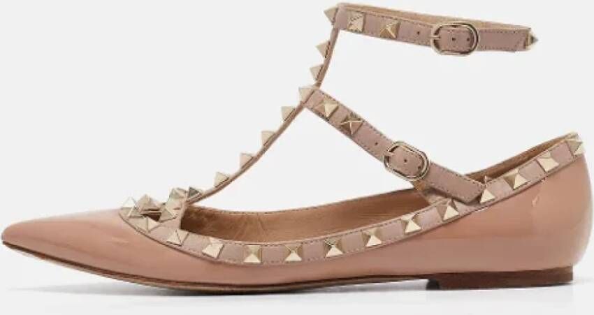 Valentino Vintage Pre-owned Leather flats Pink Dames