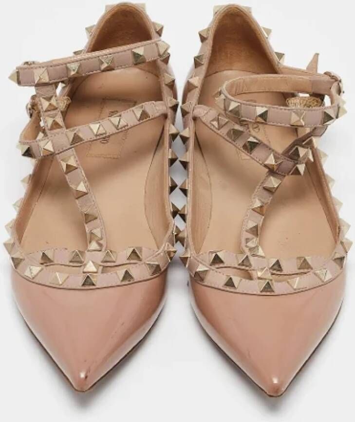 Valentino Vintage Pre-owned Leather flats Pink Dames