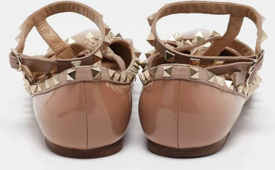 Valentino Vintage Pre-owned Leather flats Pink Dames